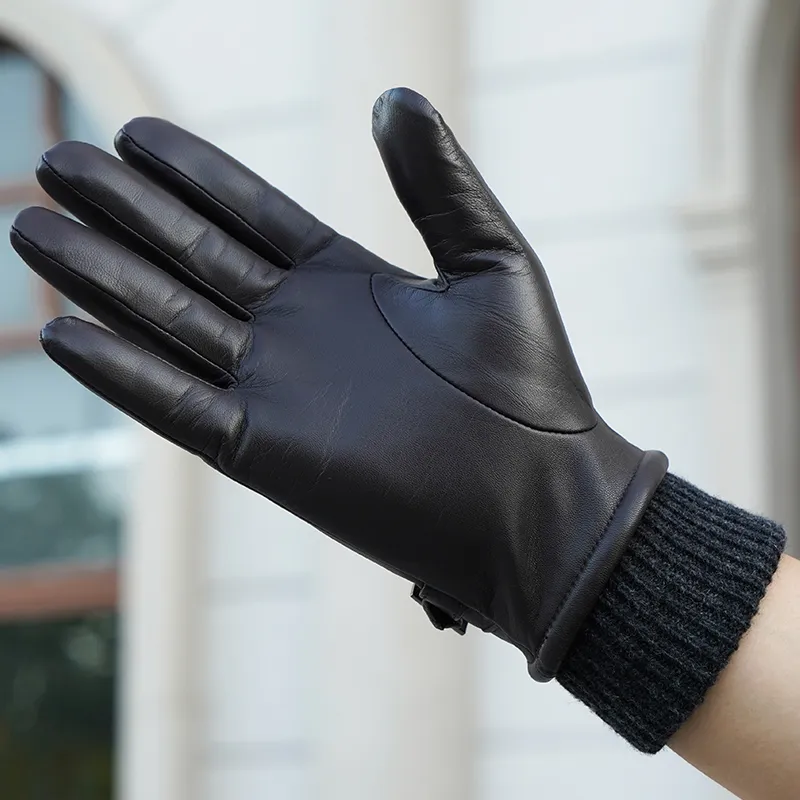 NOOLDERS Touchscreen Gloves Series Soft And Delicate Sheepskin Gloves Men's-11