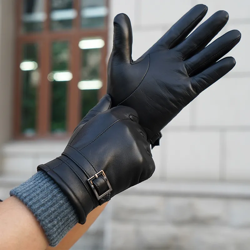 NOOLDERS Touchscreen Gloves Series Soft And Delicate Sheepskin Gloves Men's-7
