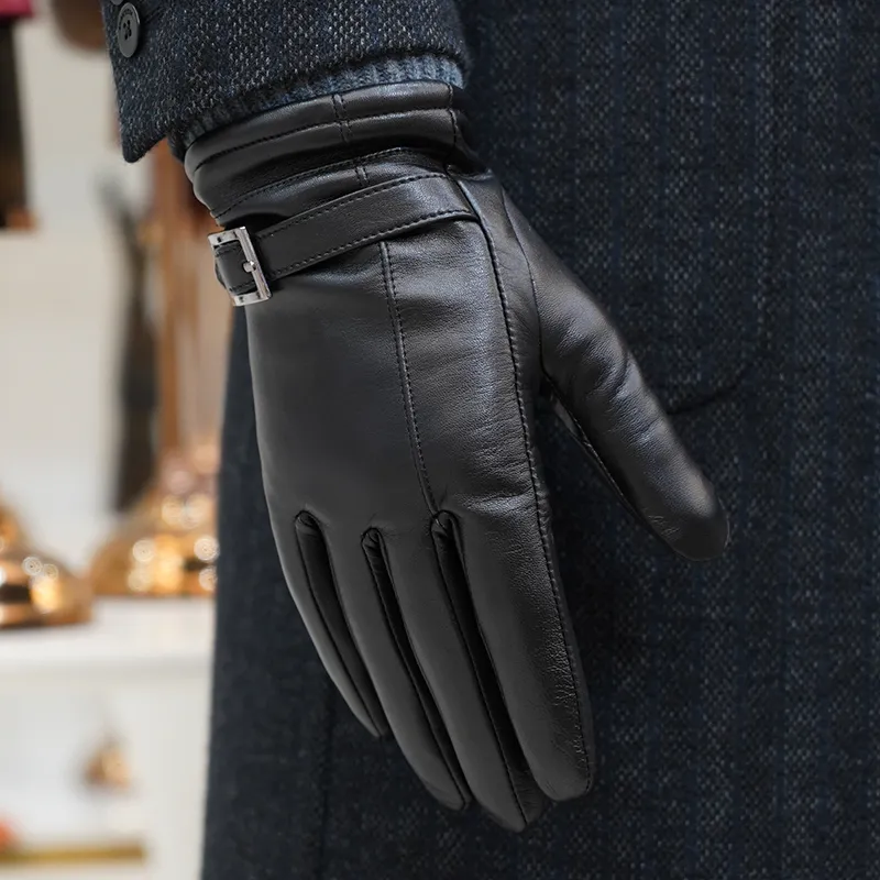 NOOLDERS Touchscreen Gloves Series Soft And Delicate Sheepskin Gloves Men's-3