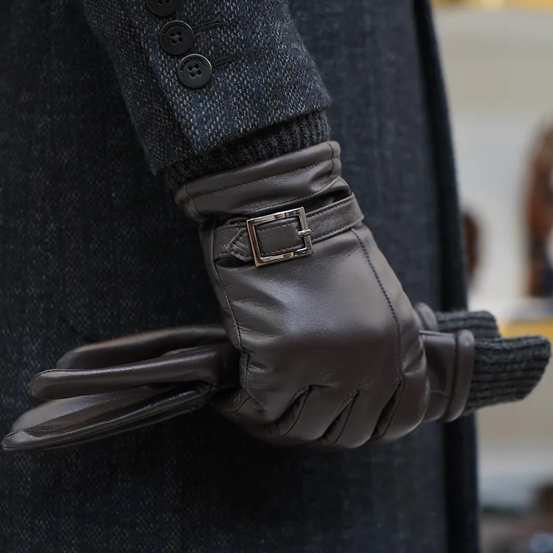 NOOLDERS Touchscreen Gloves Series Soft And Delicate Sheepskin Gloves Men's-12
