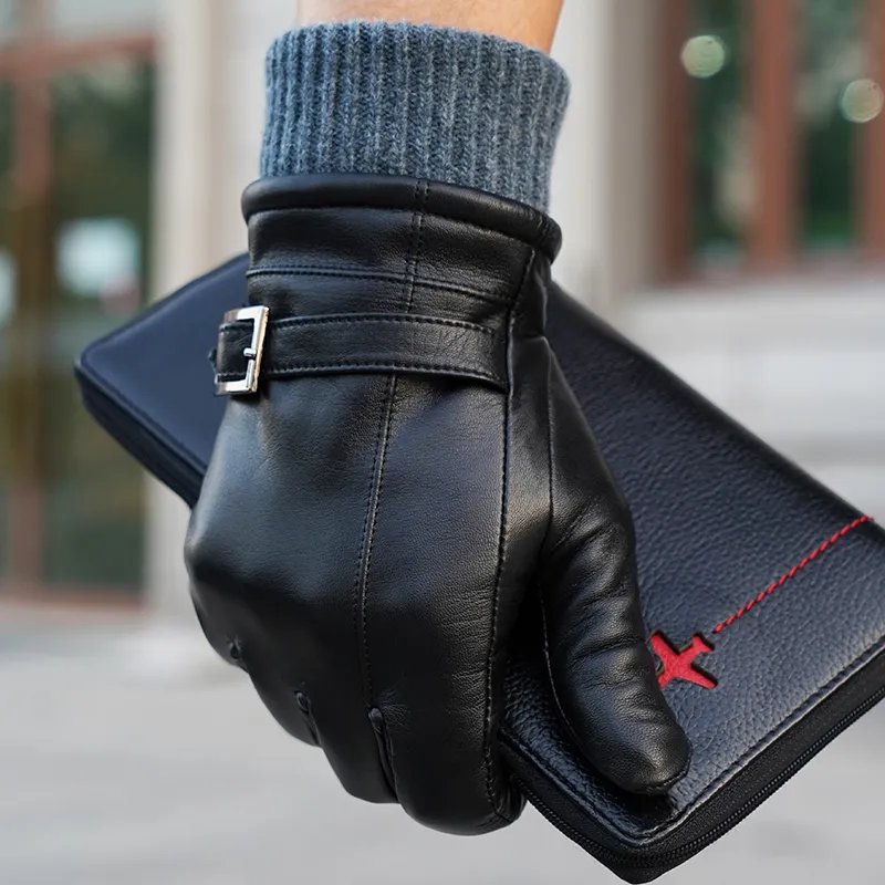 NOOLDERS Touchscreen Gloves Series Soft And Delicate Sheepskin Gloves Men's-1