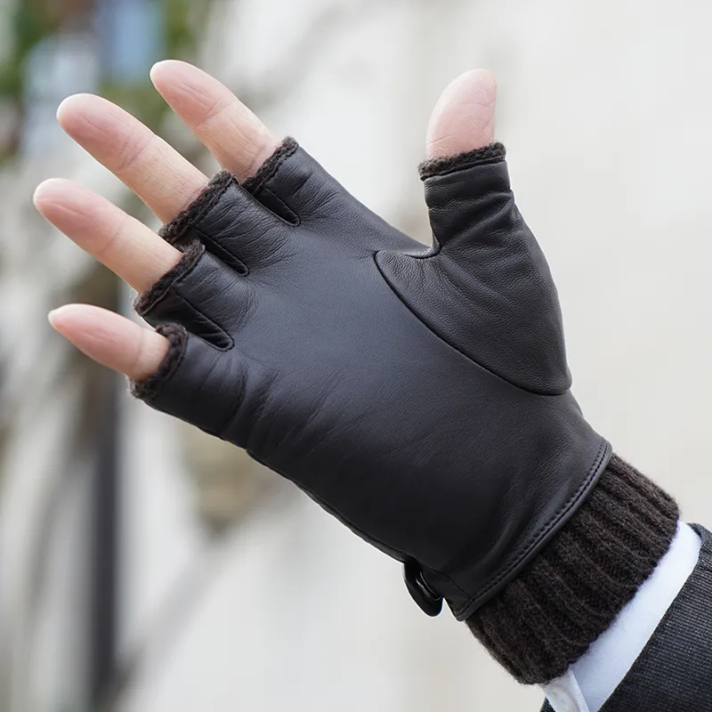 NOOLDERS Sheepskin, Knitted Fabric Wool Gloves Men's-10