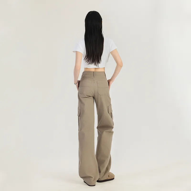 Aros Super Shopping Cargo Pants Women's Khaki-5