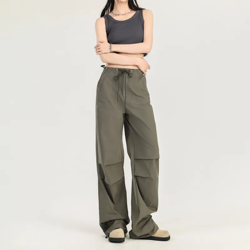 Aros Super Shopping Casual Pants Women's Gray Green-4
