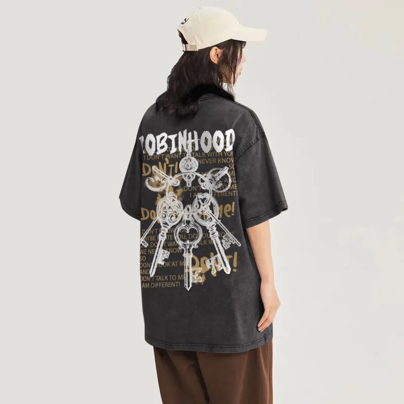ROBINHOOD T Shirts Unisex Black-3
