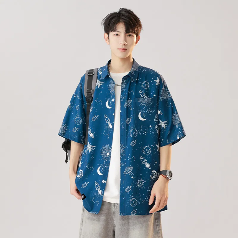 ROBINHOOD Shirt Unisex Starry Blue Comes With Brand T Shirt-4