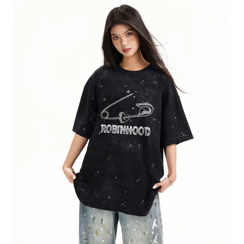 ROBINHOOD T Shirts Unisex Tie Dye Black-4
