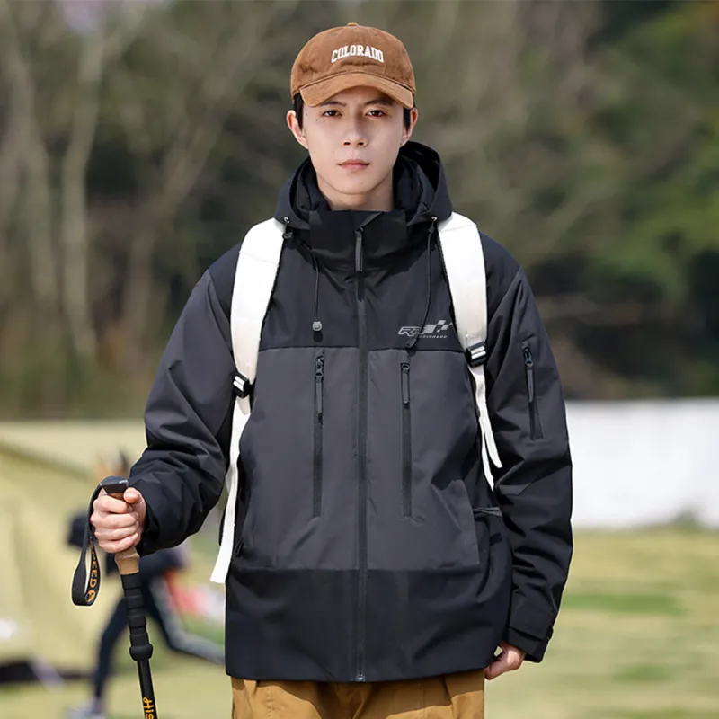 ROBINHOOD Waterproof And Windproof To Keep Warm Windbreaker Jacket Unisex-3