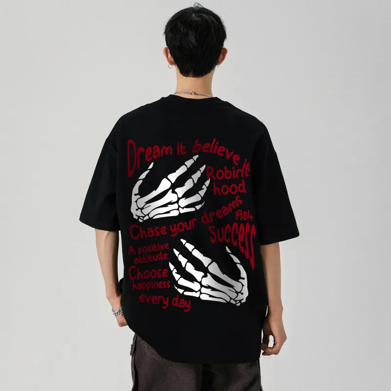 ROBINHOOD T Shirt Unisex Black White Red-2