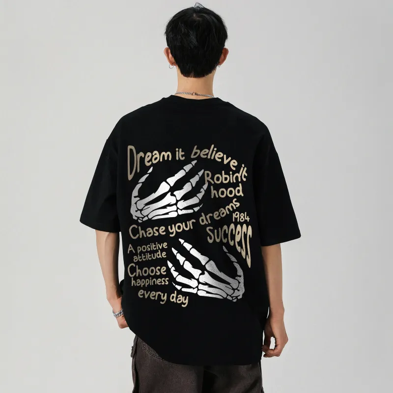 ROBINHOOD T Shirt Unisex Black White Red-8