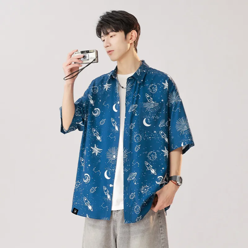 ROBINHOOD Shirt Unisex Starry Blue Comes With Brand T Shirt-6