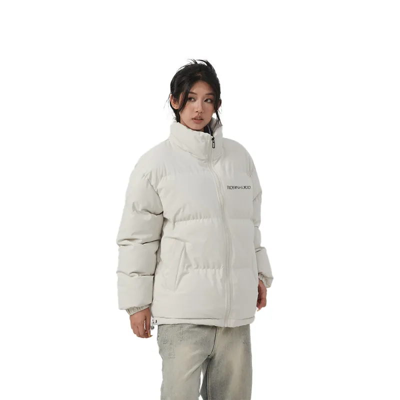 ROBINHOOD Puffer Jackets Unisex Ivory White-3