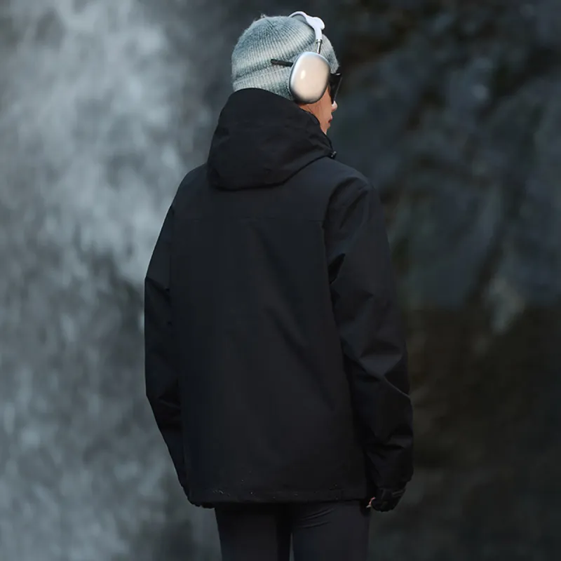 ROBINHOOD Water-Resistant Windproof Wear-Resistant Warm Windbreaker Jacket Unisex-31