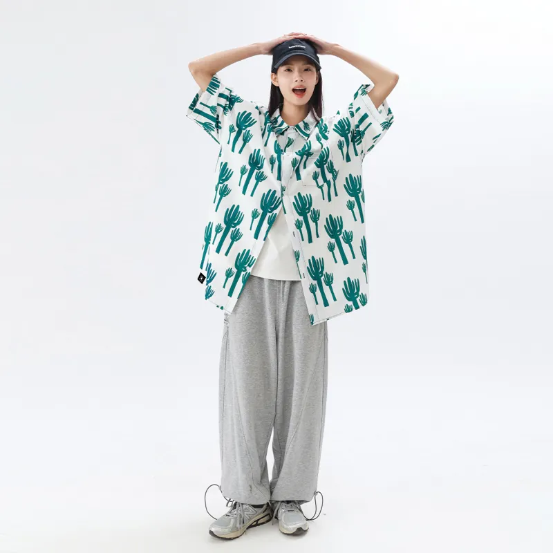 ROBINHOOD Shirts Unisex White Base Island Cactus-3