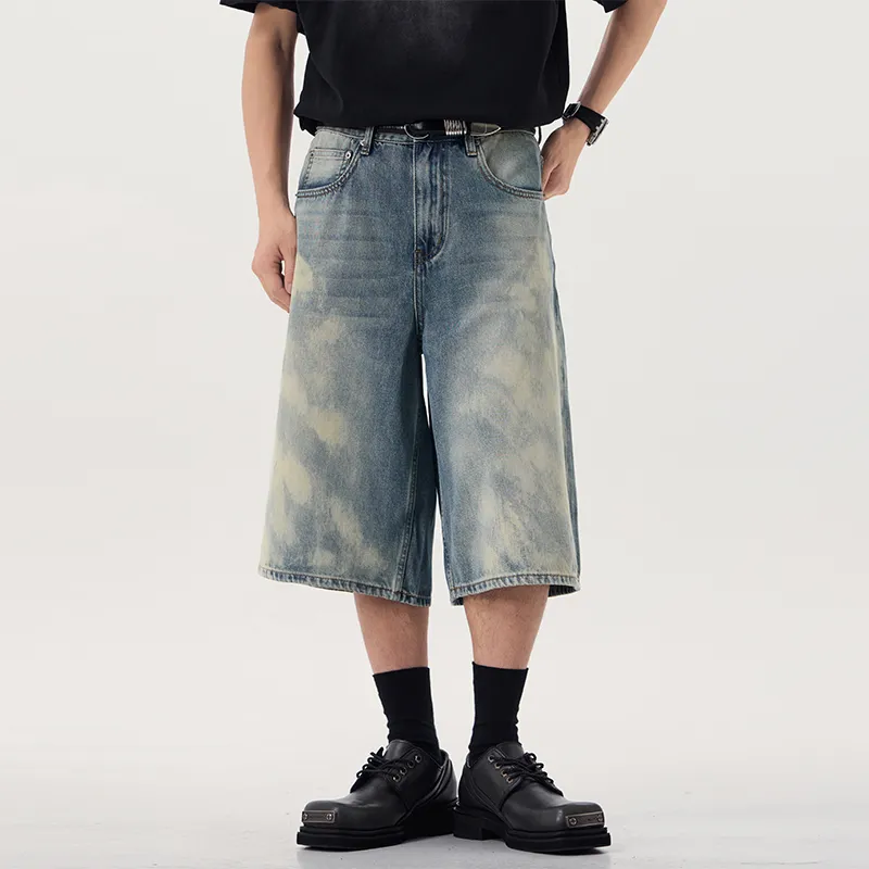 SANTASTIC Denim Shorts Unisex Nostalgic Blue-2
