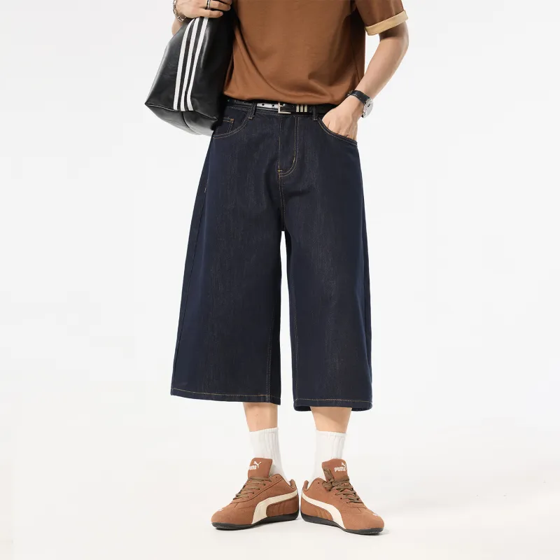 SANTASTIC Denim Shorts Men Special Dark Blue-3