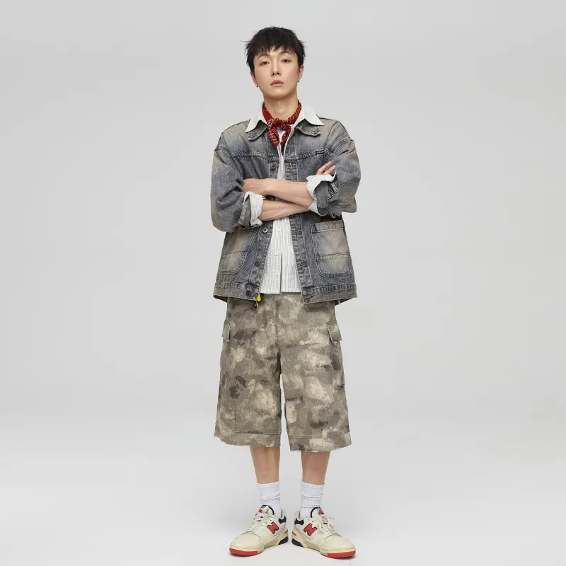 SANTASTIC Denim Jacket Men's Yellow Mud-6