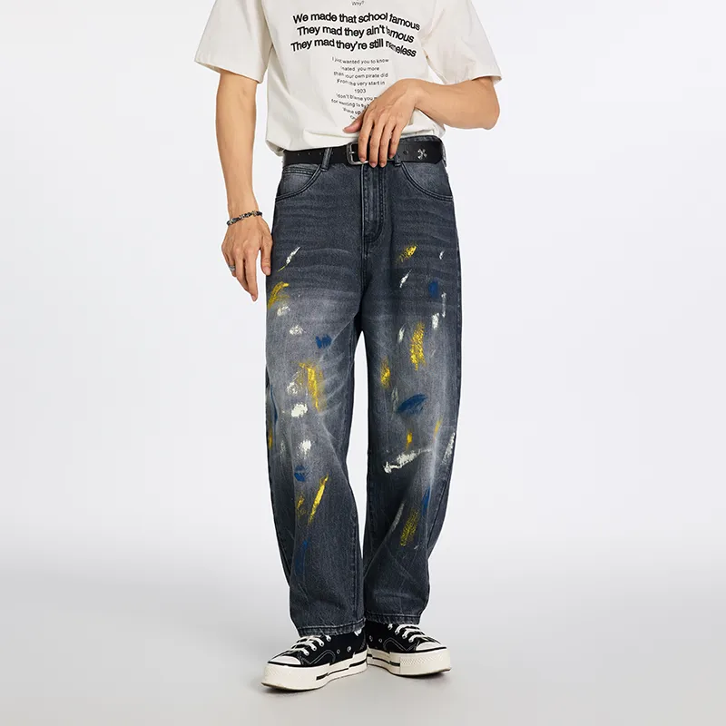 SANTASTIC Jeans Men Black Gray Color-5