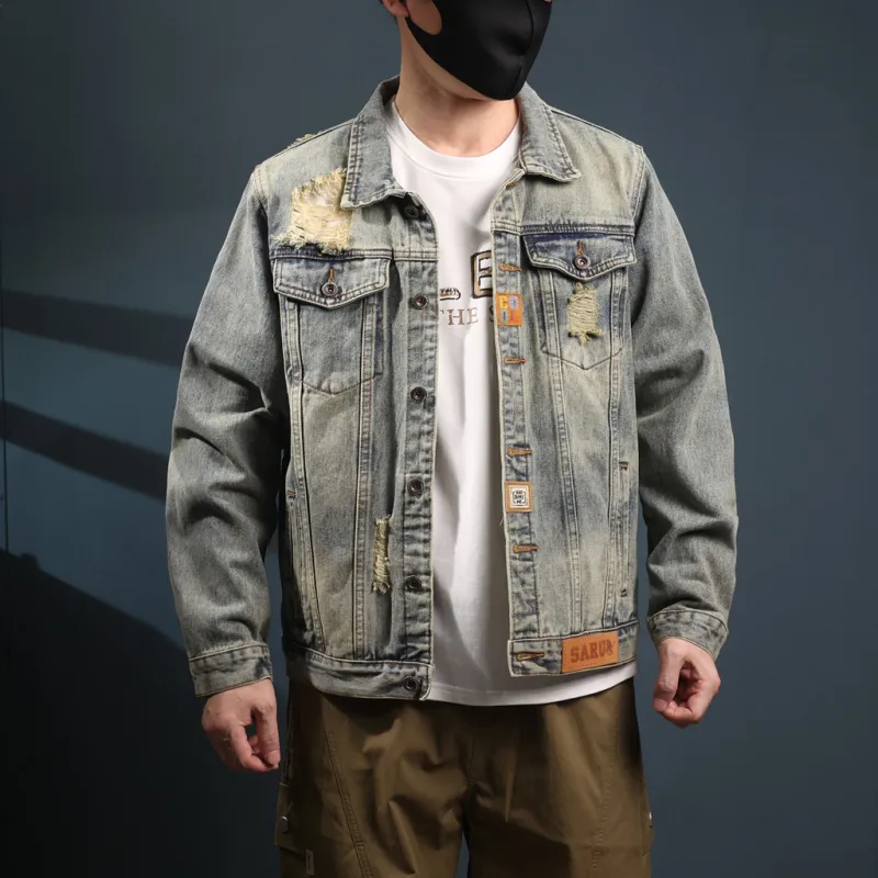 SANTASTIC Denim Jacket Men's Vintage-3