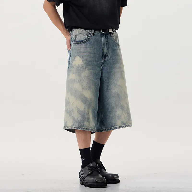 SANTASTIC Denim Shorts Unisex Nostalgic Blue-4