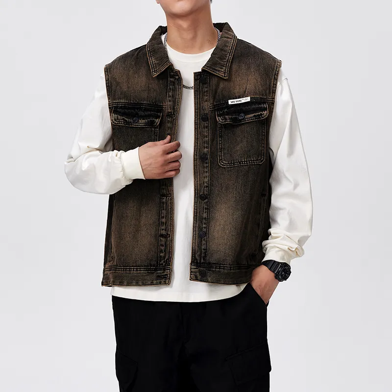 SANTASTIC Vests Men Vintage Yellow-3