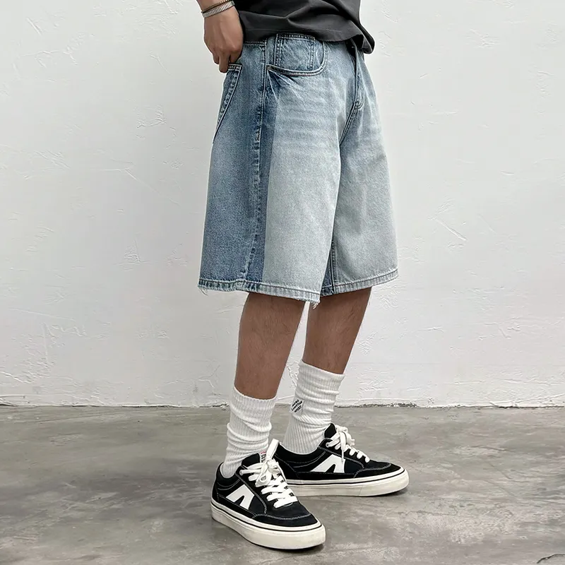 SANTASTIC Denim Shorts Unisex Blue-4
