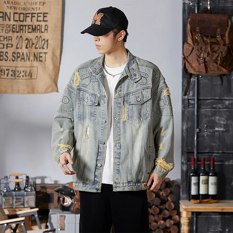 SANTASTIC Denim Jacket Unisex Yellow Mud Rely-3