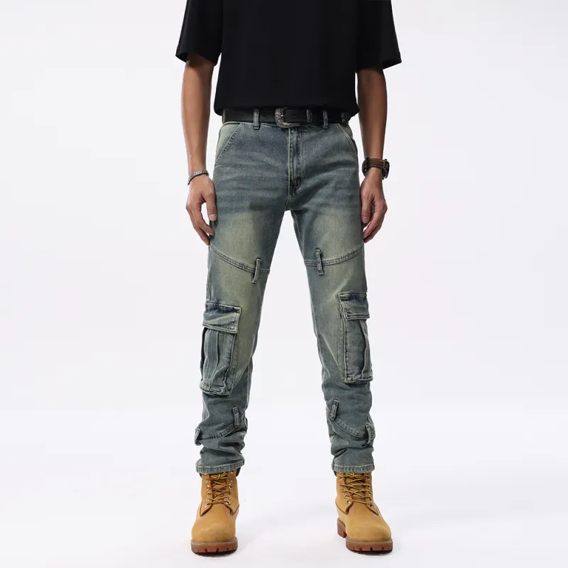 SANTASTIC Jeans Men's Vintage Blue-5