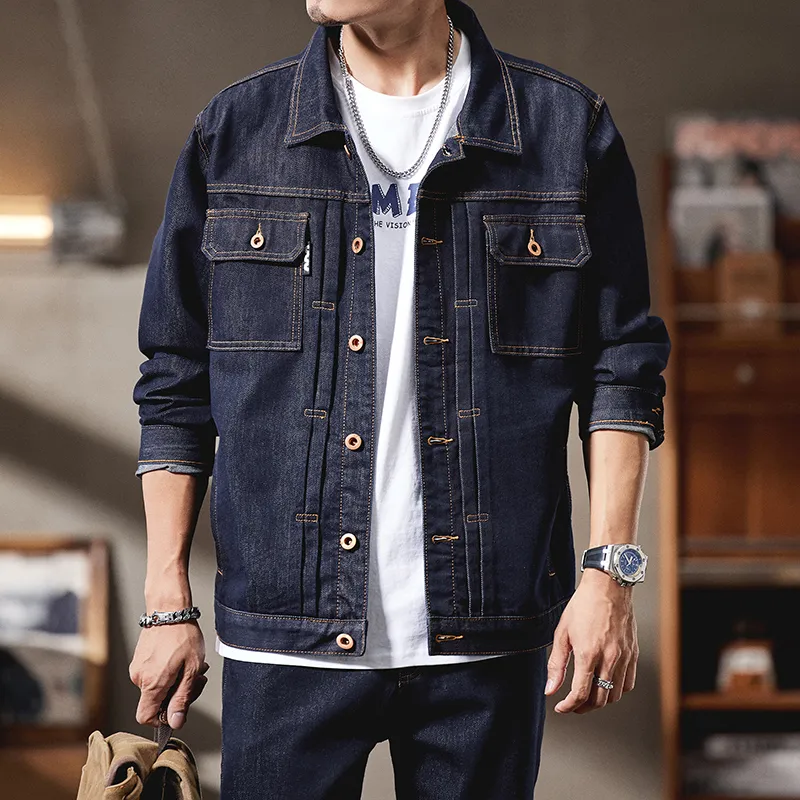 SANTASTIC Denim Jackets Men Blue-4