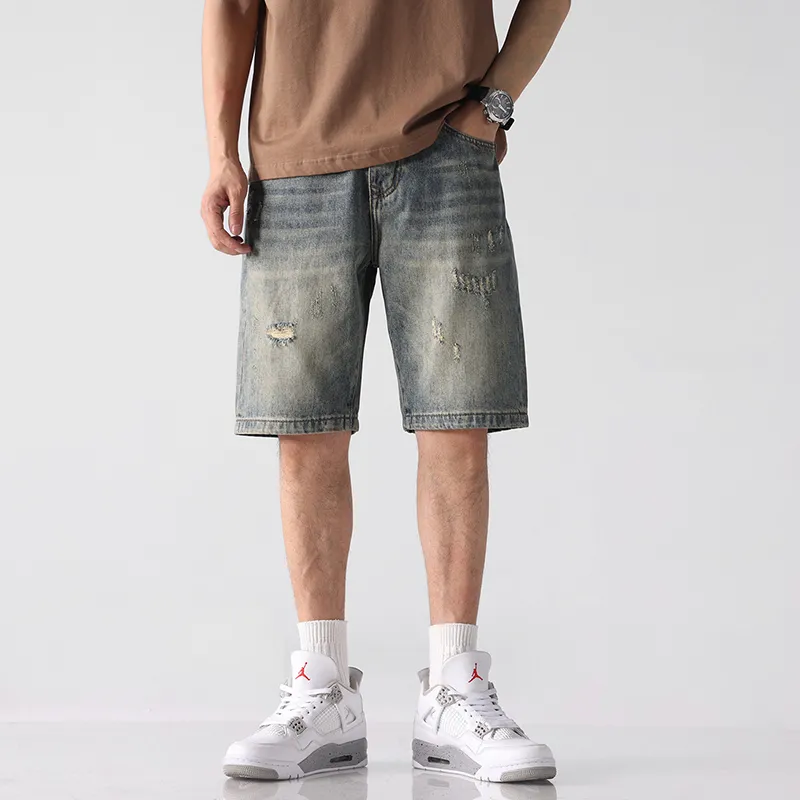 SANTASTIC Denim Shorts Men's Yellow Mud-2