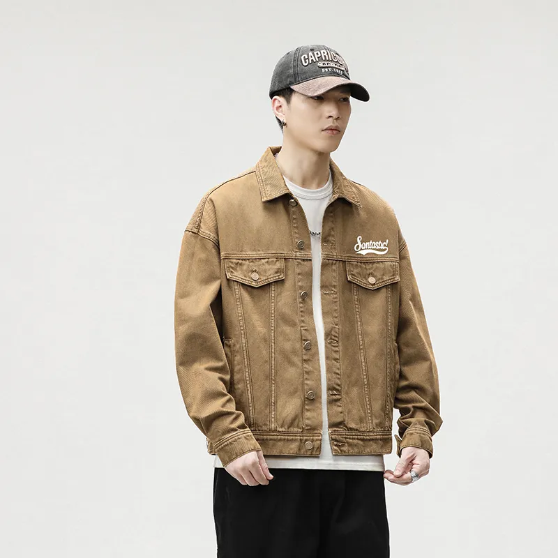 SANTASTIC Denim Jacket Men's Khaki-2