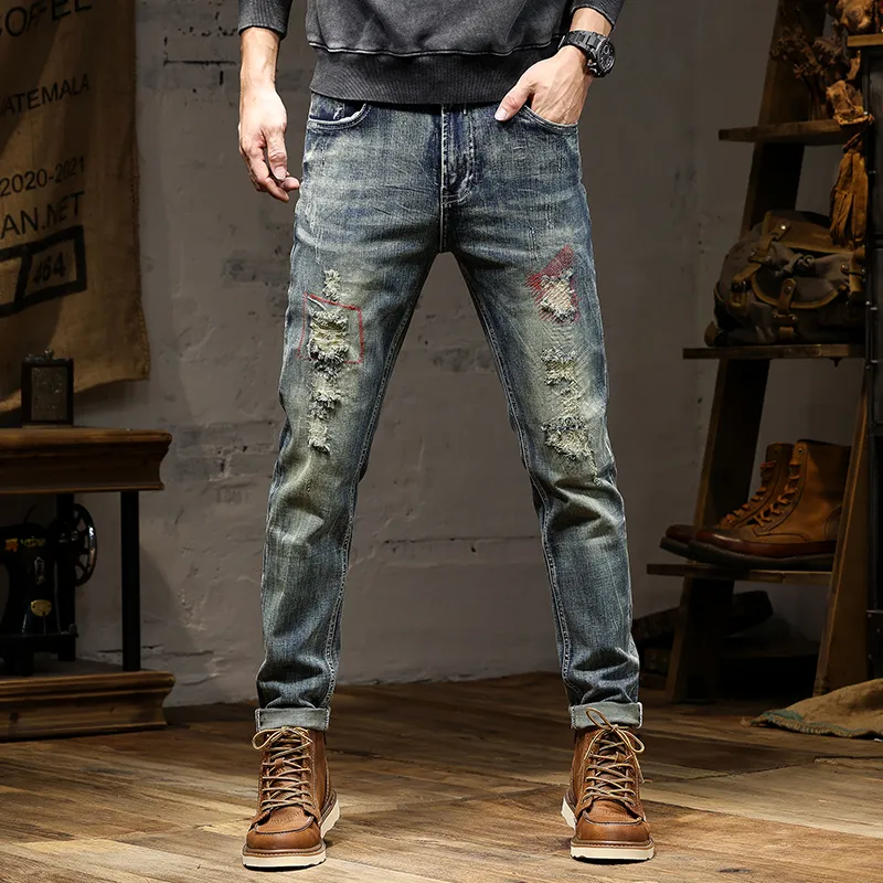 SANTASTIC Jeans Men's Vintage Blue-5
