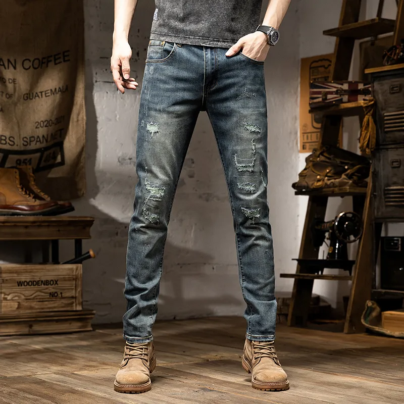 SANTASTIC Jeans Men's Vintage Blue-4