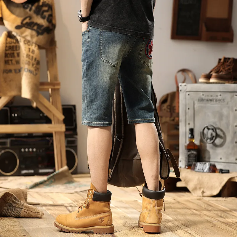 SANTASTIC Denim Shorts Men's Nostalgic Blue-3