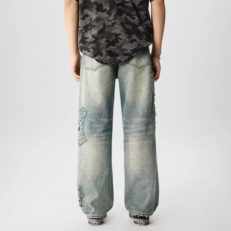 SANTASTIC Jeans Men Vintage Blue-3