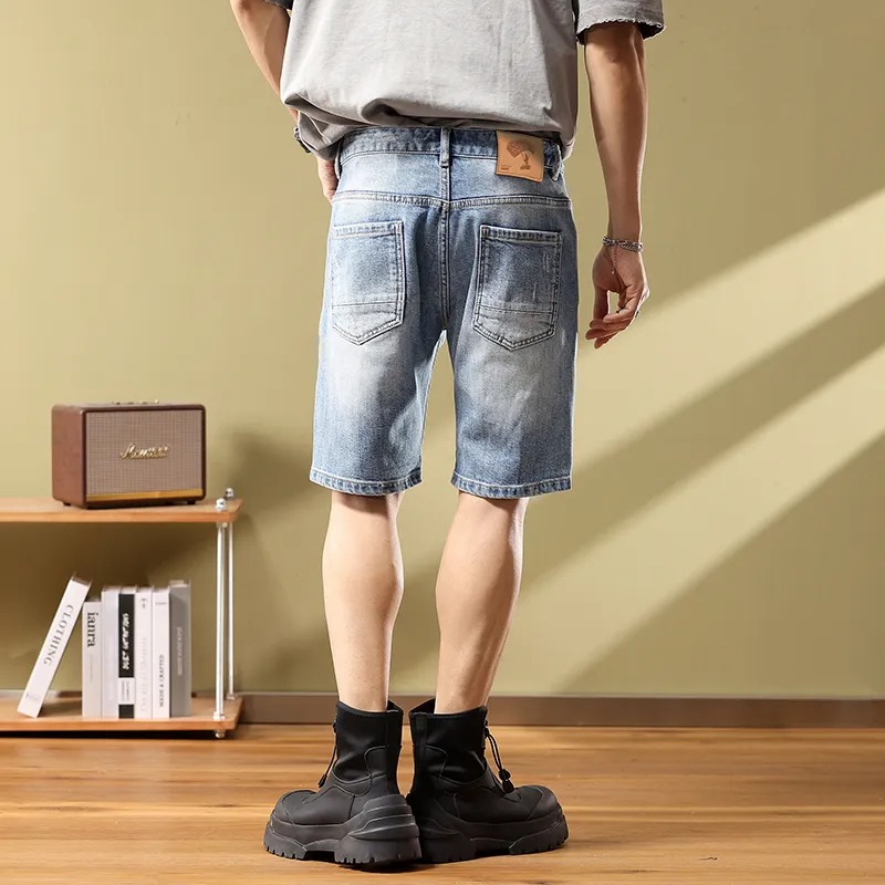 SANTASTIC Denim Shorts Men's Blue-6