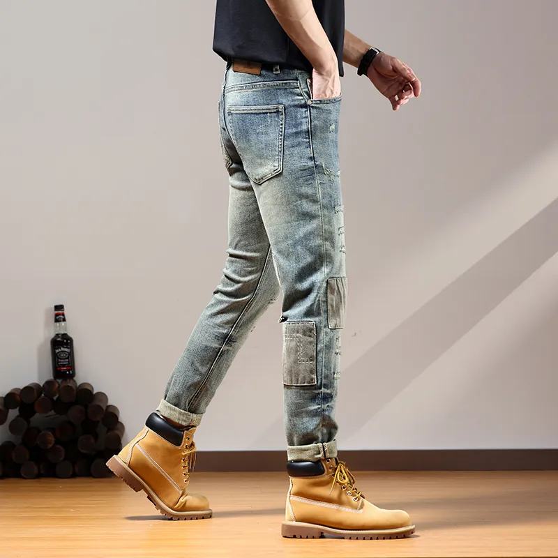 SANTASTIC Jeans Men's Nostalgic Yellow-6