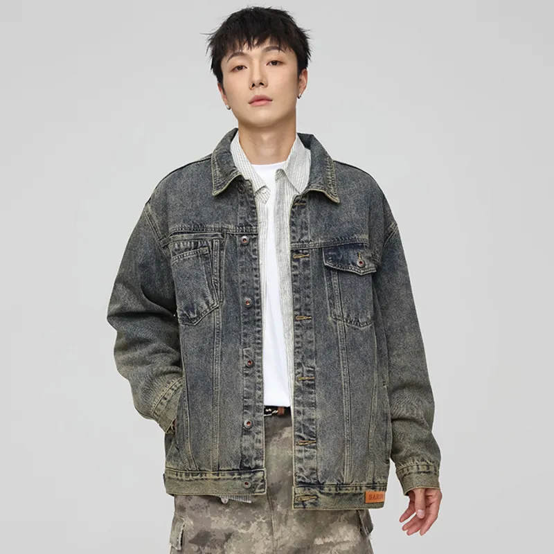 SANTASTIC Denim Jacket Men's Yellow Mud-2