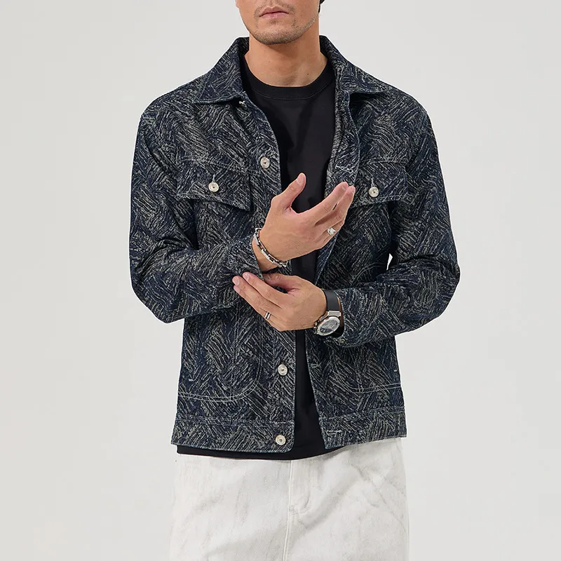 SANTASTIC Denim Jacket Men's Dark Blue-2