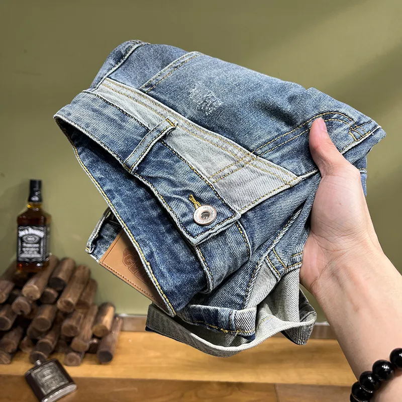 SANTASTIC Denim Shorts Men's Blue-5