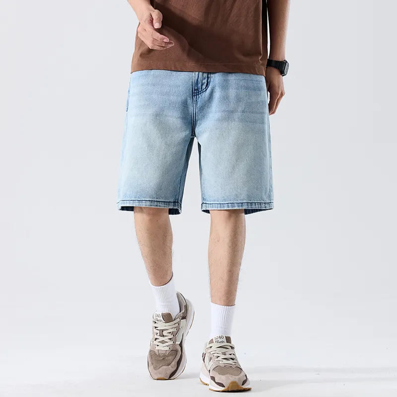 SANTASTIC Denim Shorts Men Blue-3