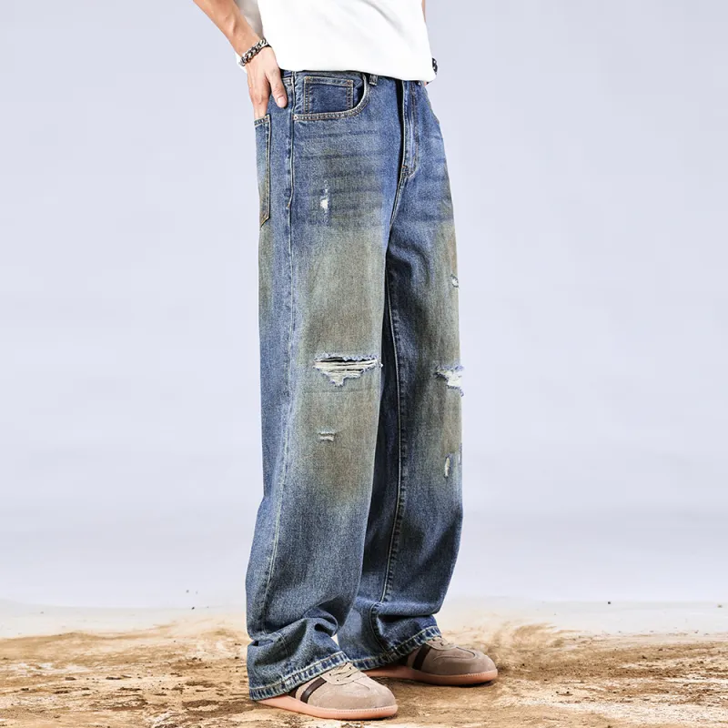 SANTASTIC Jeans Unisex Distressed Pants-4
