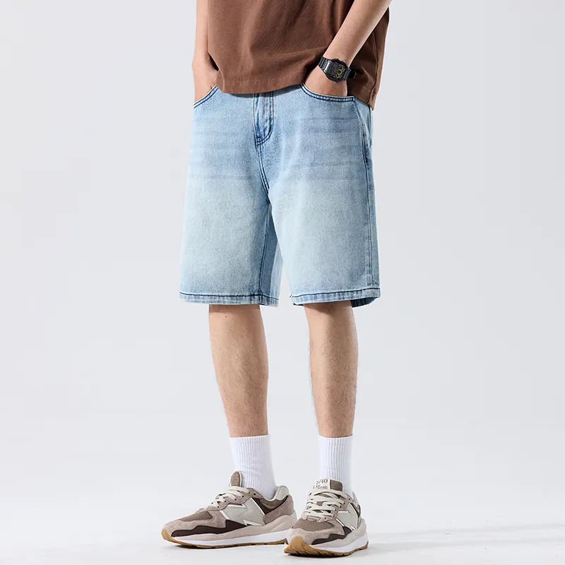 SANTASTIC Denim Shorts Men Blue-4