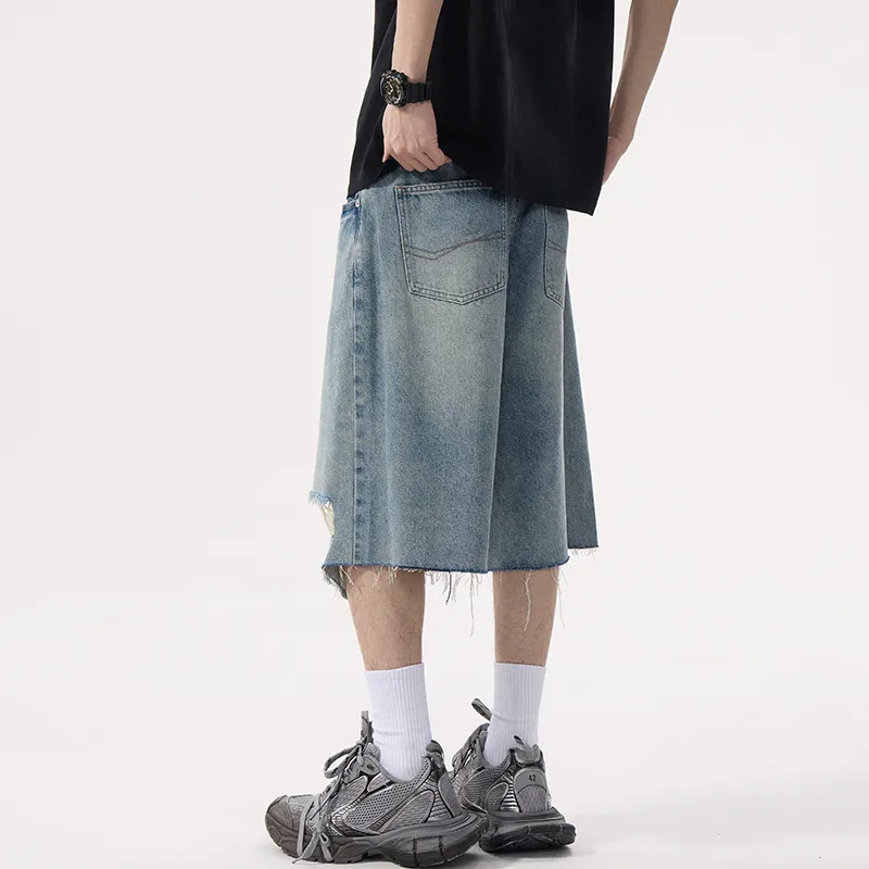 SANTASTIC Denim Shorts Men Blue-6