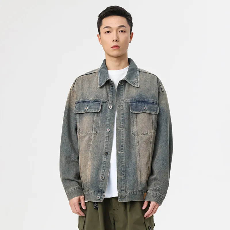 SANTASTIC Denim Jacket Men's Wheat Yellow-2
