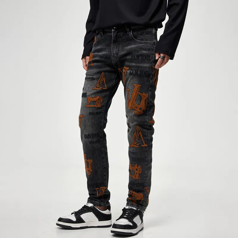 SANTASTIC Jeans Men's Black Gray-3
