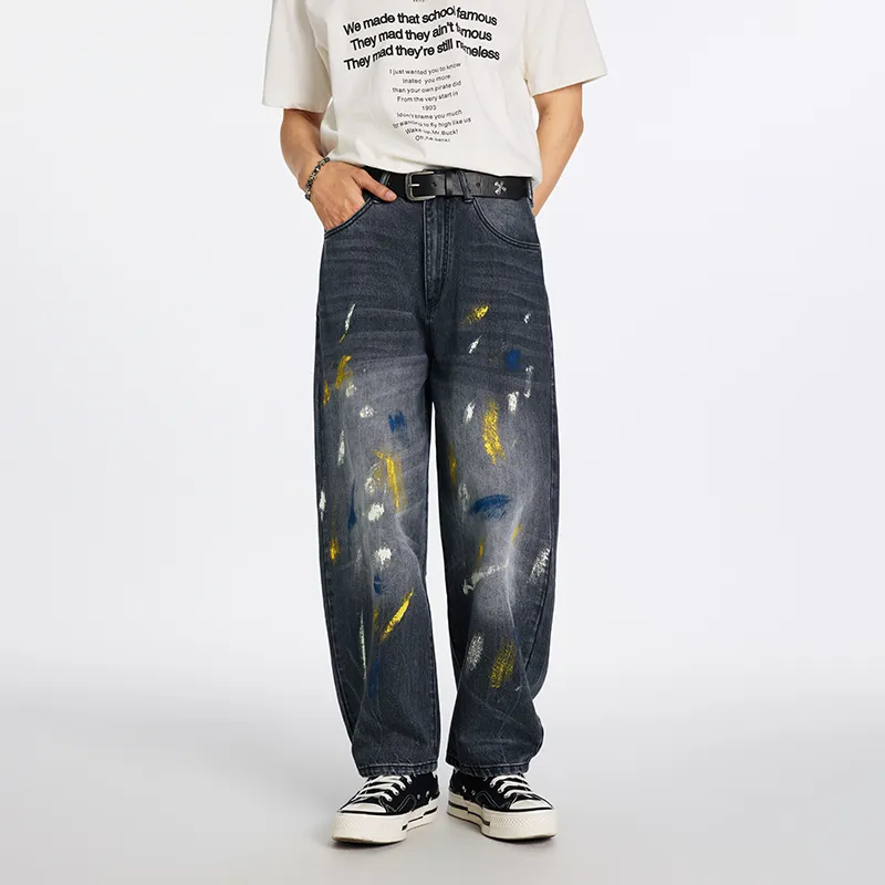SANTASTIC Jeans Men Black Gray Color-2