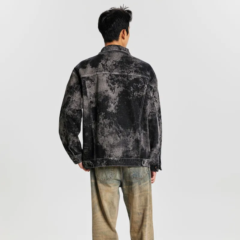 SANTASTIC Denim Jacket Men's Black-5