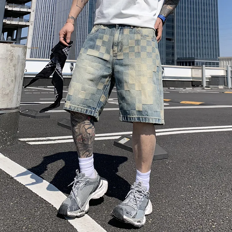 SANTASTIC Denim Shorts Men Blue-2