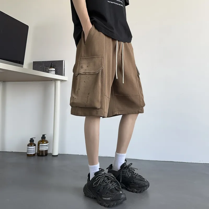 SANTASTIC Casual Shorts Men Caramel-3